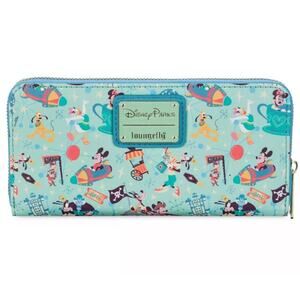 2023 Disney Parks Loungefly Mickey Mouse & Friends Play in the Park Wallet WDW